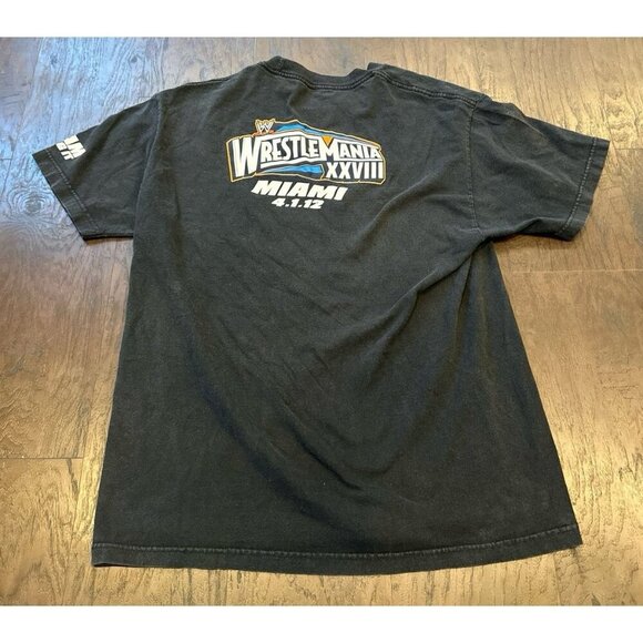 WWE Mens T-Shirt Wrestlemania 28 Finally The Rock Has Come Back To Miami 2012 M - Picture 1 of 2